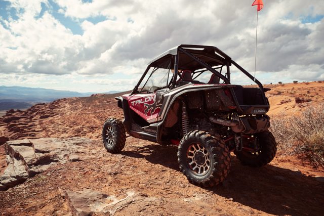 The 2019 Honda Talon 1000X has a 64-inch width and 87.6-inch wheelbase. If you prefer tight trails over high speed, the X is the version you will want.