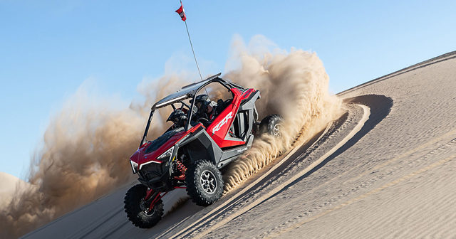 The 2020 Polaris RZR Pro XP is a completely new design from the ground up, with an all-new chassis, a new spacious cab and 181 hp engine.