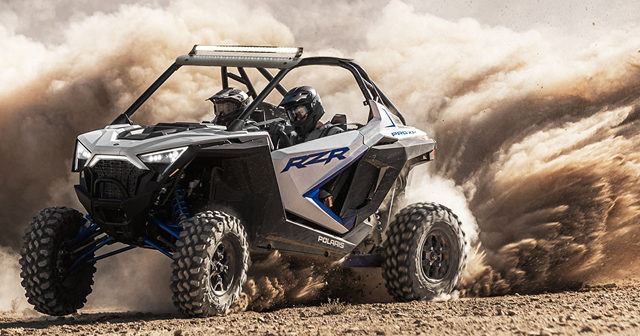 The 2020 Polaris RZR Pro XP is a completely new design from the ground up, with an all-new chassis, a new spacious cab and 181 hp engine.
