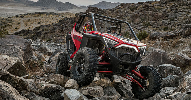 The 2020 Polaris RZR Pro XP is a completely new design from the ground up, with an all-new chassis, a new spacious cab and 181 hp engine.