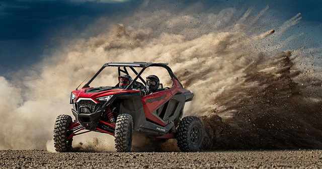 The 2020 Polaris RZR Pro XP is a completely new design from the ground up, with an all-new chassis, a new spacious cab and 181 hp engine.