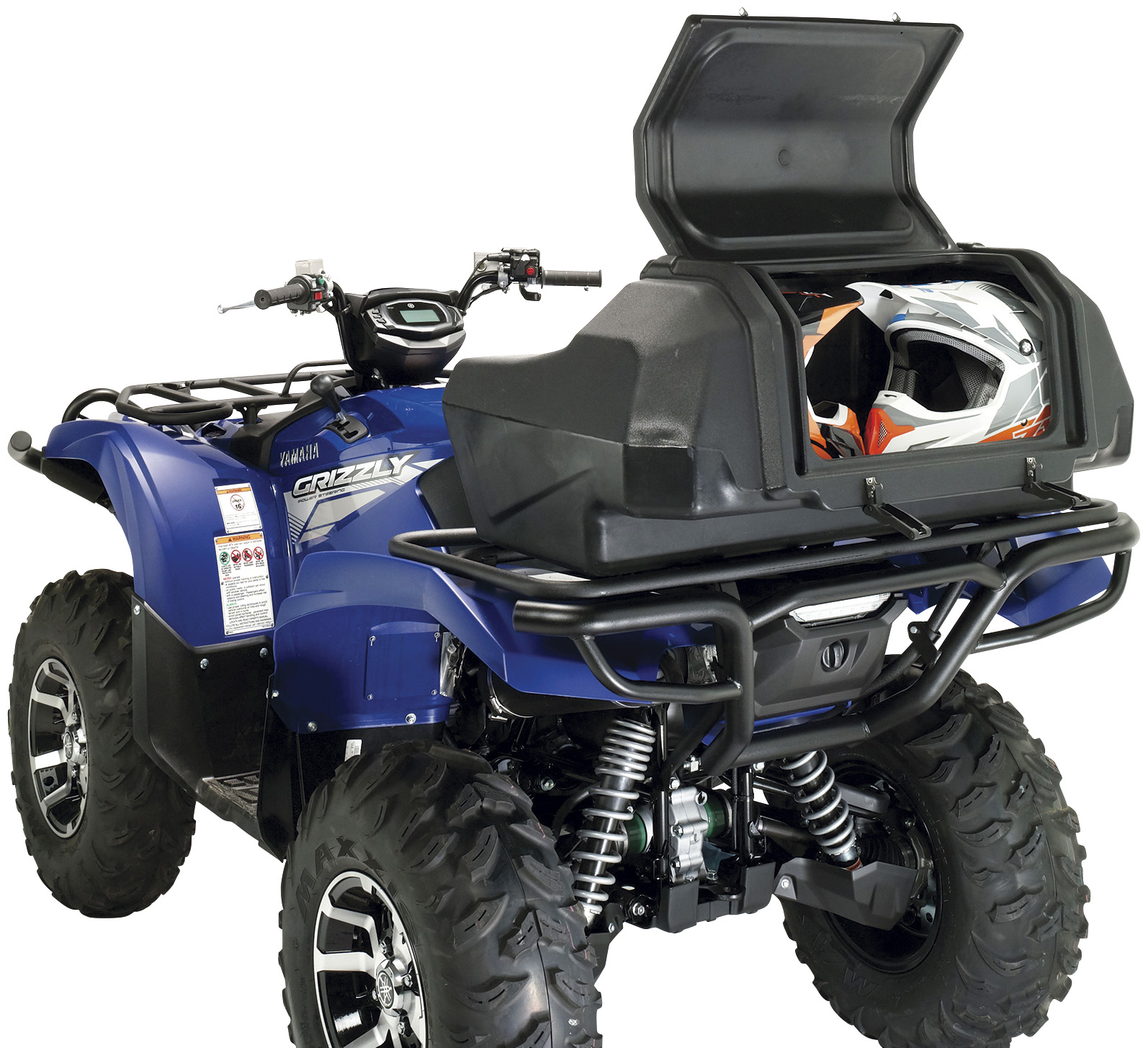 The Moose Utility Division Helmet Storage Trunk is ideal for anyone who needs to store their helmets when they stop to take a break from riding their ATV.