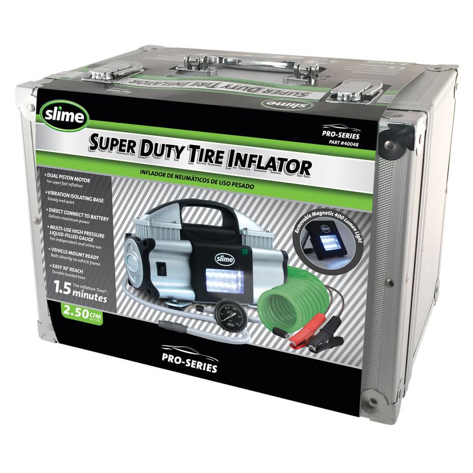 The Pro-Series Super Duty Tire Inflator is Slime's most powerful tire inflator yet.