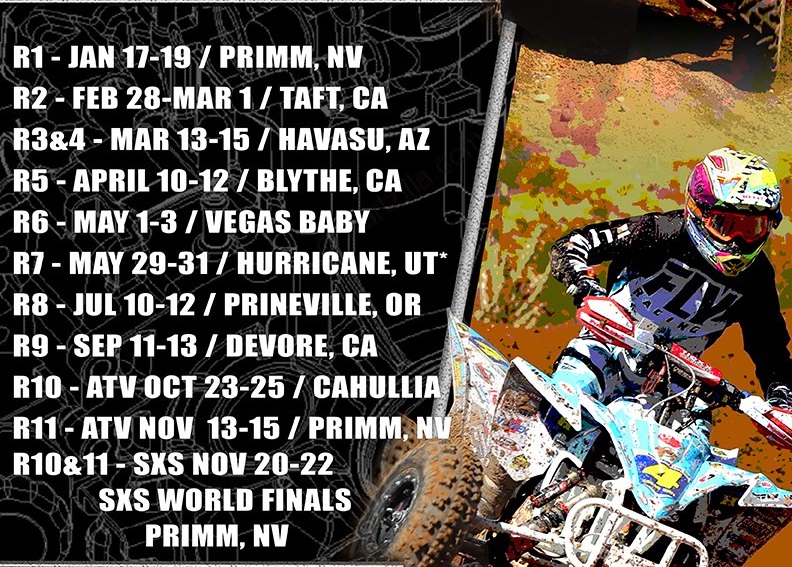 The 2020 SXS WORCS schedule has been announced.