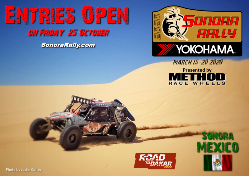 Early registration for the sixth annual Sonora Rally, presented by Method Race Wheels, opens on Friday, October 25.
