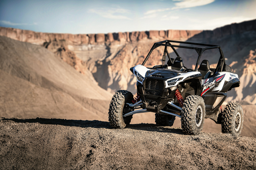 Kawasaki has released a new sport side x side, the 2020 Kawasaki Teryx KRX 1000, and it has the highest displacement and most powerful engine to date for a Kawasaki side x side.