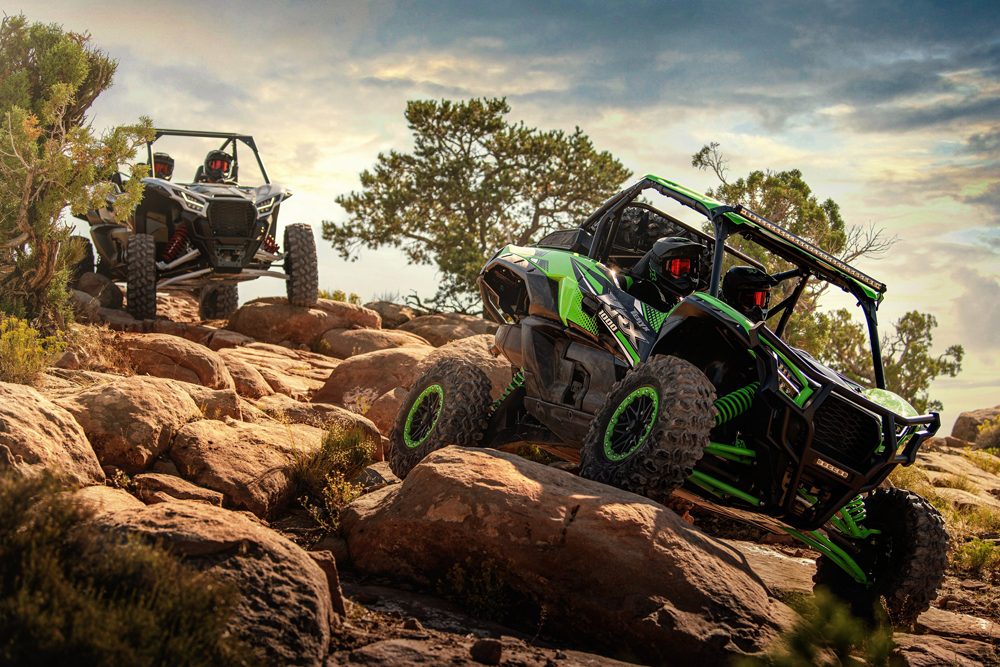 Kawasaki has released a new sport side x side, the 2020 Kawasaki Teryx KRX 1000, and it has the highest displacement and most powerful engine to date for a Kawasaki side x side.