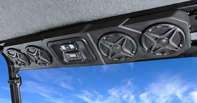 SSV Works has WP Overhead Stereo Systems for select Polaris Ranger and Can-Am Defender models.