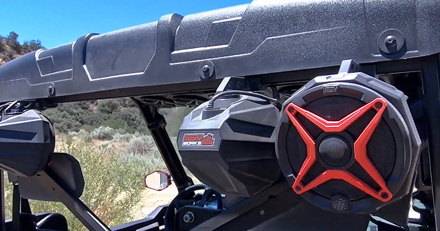 SSV Works has WP Overhead Stereo Systems for select Polaris Ranger and Can-Am Defender models.