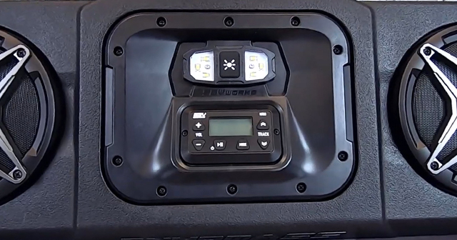 SSV Works has WP Overhead Stereo Systems for select Polaris Ranger and Can-Am Defender models.